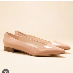 J Crew Nude Patent Leather Shoes Size 7